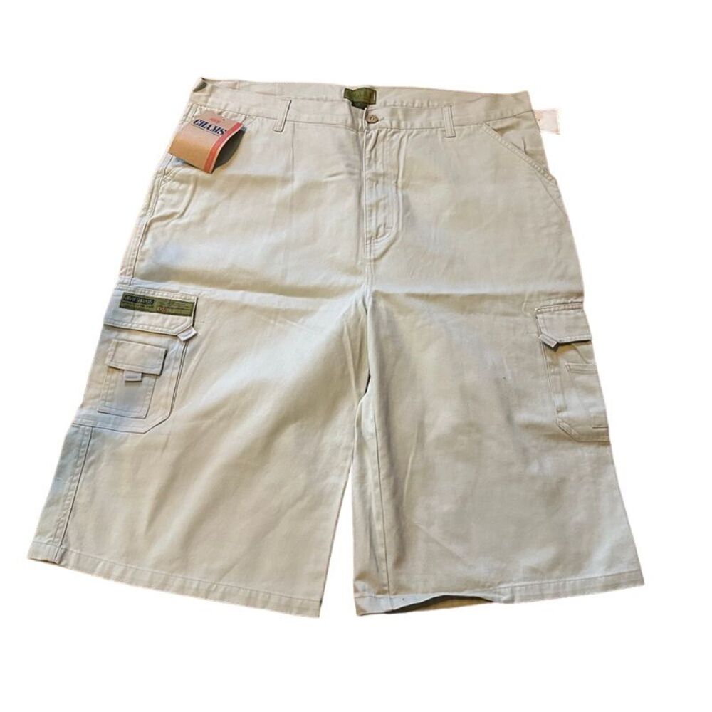 Chams Men's Beige Cargo Shorts Army Surplus Style‎ Casual Comfort